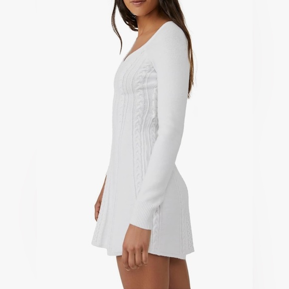 Free People Small World Mini Sweater Dress - Picture 2 of 7